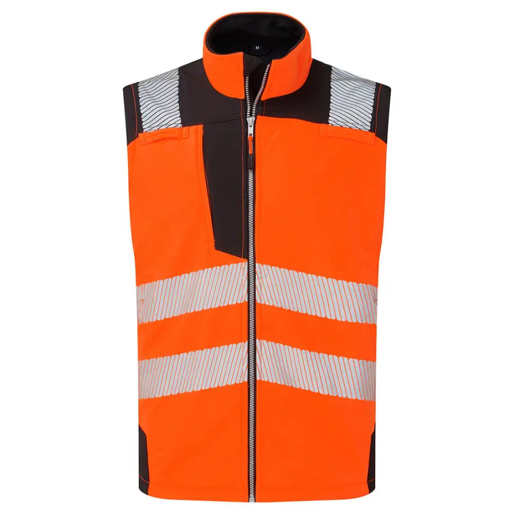 Portwest Hi-Vis Softshell Väst (3L) PW325 - Orange/Svart (OBR) / S