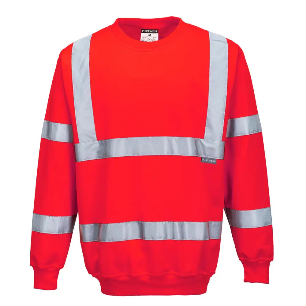 Portwest Hi-Vis Sweatshirt B303 - Röd (RER) / S