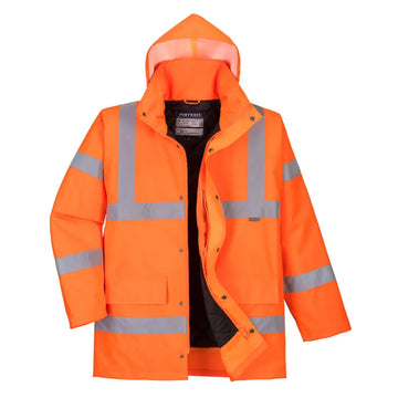 Portwest Hi-Vis Traffic Jacka RT30 - Orange (ORR) / XS