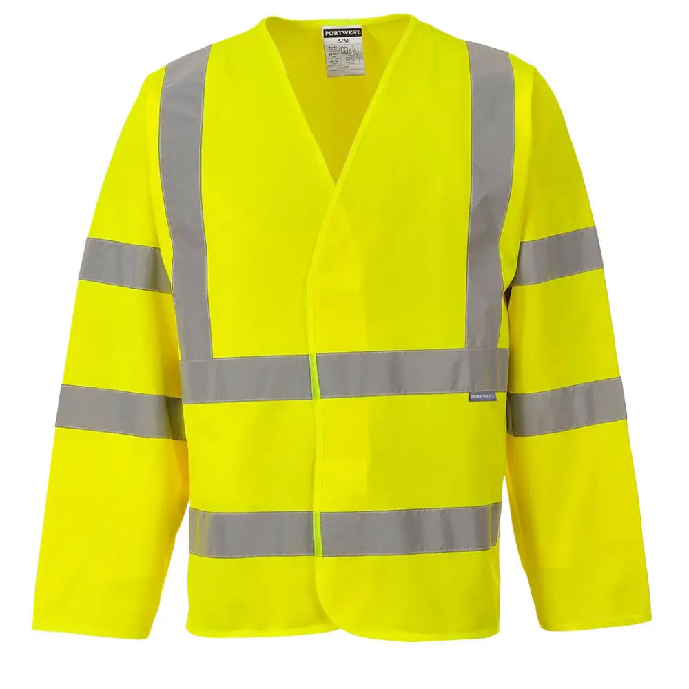 Portwest Hi-Vis Två Band & Brace Jacka C473 - Gul: (YER) / L/XL