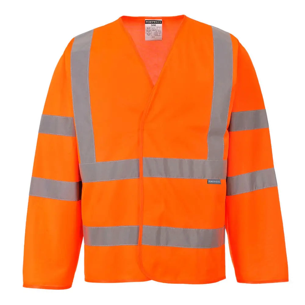 Portwest Hi-Vis Två Band & Brace Jacka C473 - Orange (ORR) / L/XL