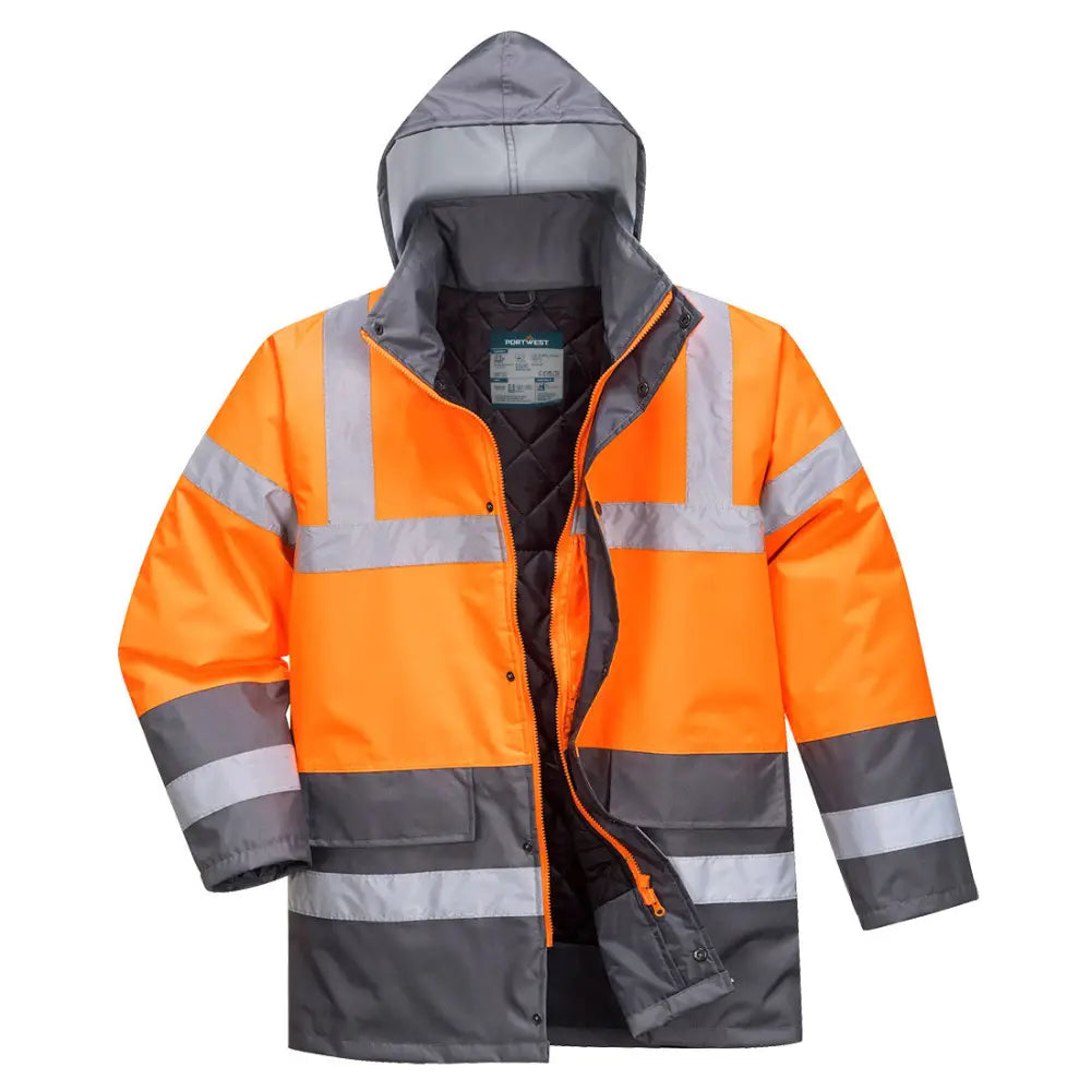 Portwest Hi-Vis Tvåfärgade Jacka S467 - Orange/Grå (OGY) / S