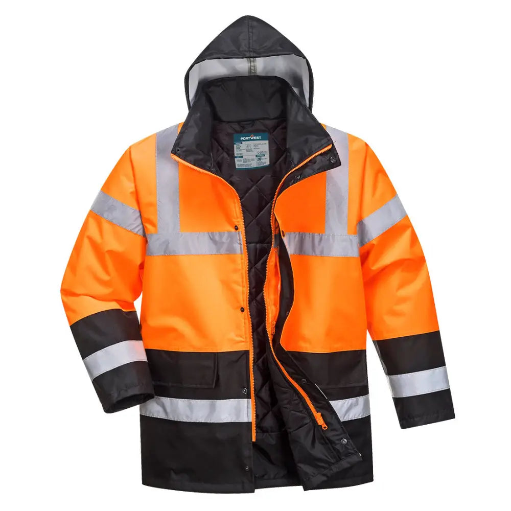 Portwest Hi-Vis Tvåfärgade Jacka S467 - Orange/Svart (OBR) / XS