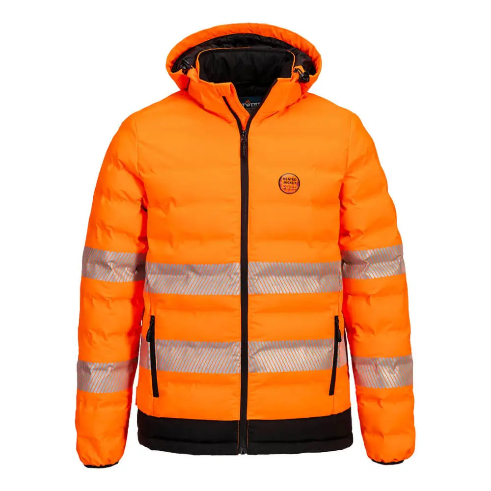 Portwest Hi-Vis Ultrasonic Värmejacka S548 - Orange/Svart (OBR) / S