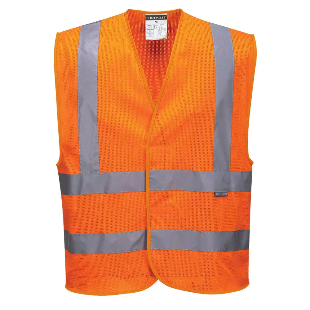 Portwest Hi-Vis Väst med Svarta Kontraster C370 - Orange (ORR) / 4X/5X