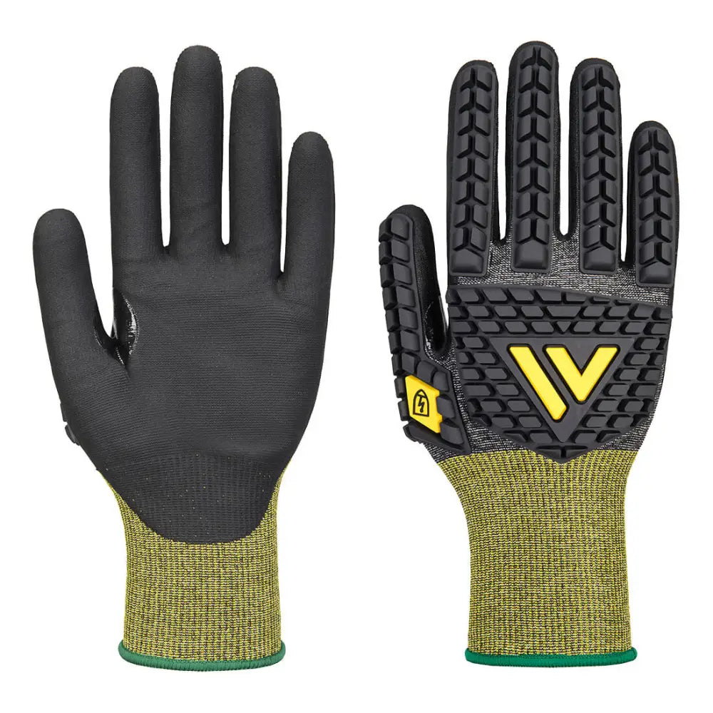 Portwest Impact E18 Nitril Antistatisk ESD-handske A756 - Svart (K8R) / XS