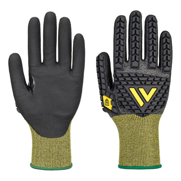 Portwest Impact E18 Nitril Antistatisk ESD-handske A756 - Svart (K8R) / XS