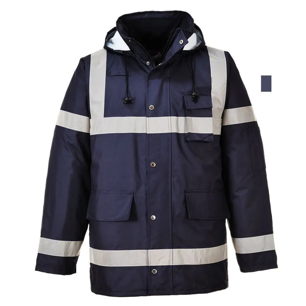 Portwest Iona Lite Traffic Jacket S433 - Marinblå (NAR) / XS