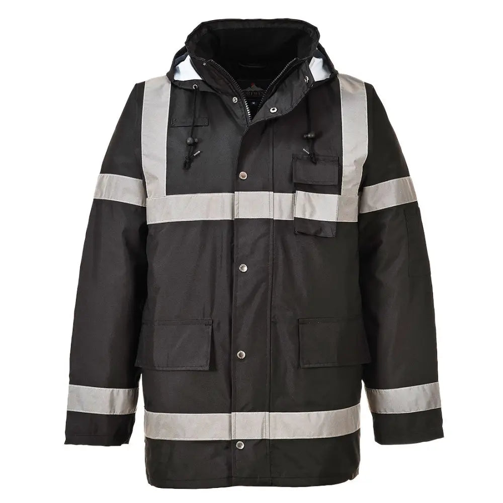 Portwest Iona Lite Traffic Jacket S433 - Svart (BKR) / XS