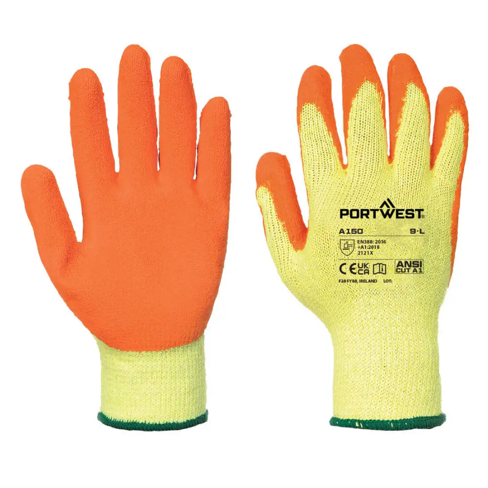 Portwest Klassisk Grip Handske A150 - Orange (ORR) / S