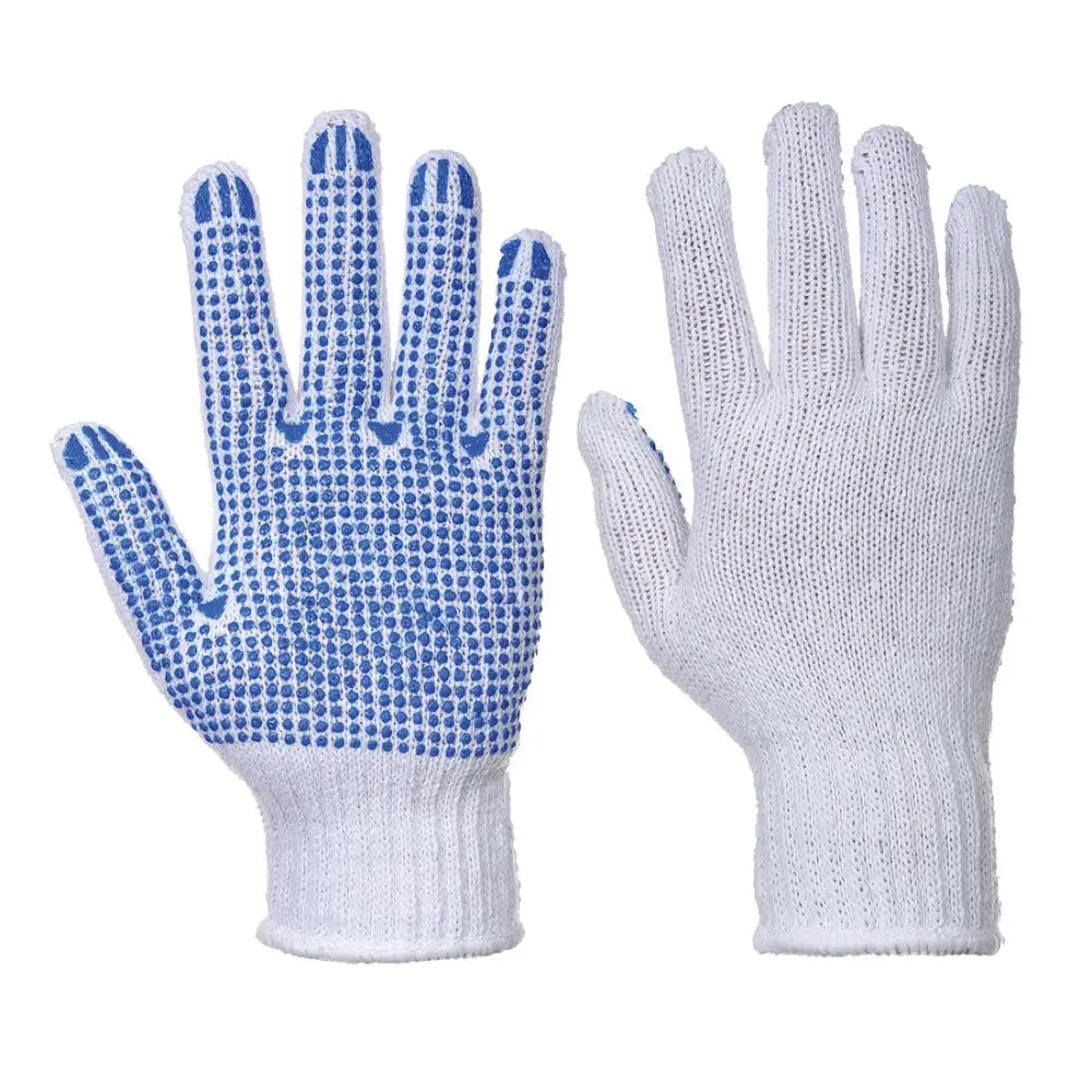 Portwest Klassisk Polka Dot hanske A111 - Vit/Röd (WBR) / XS
