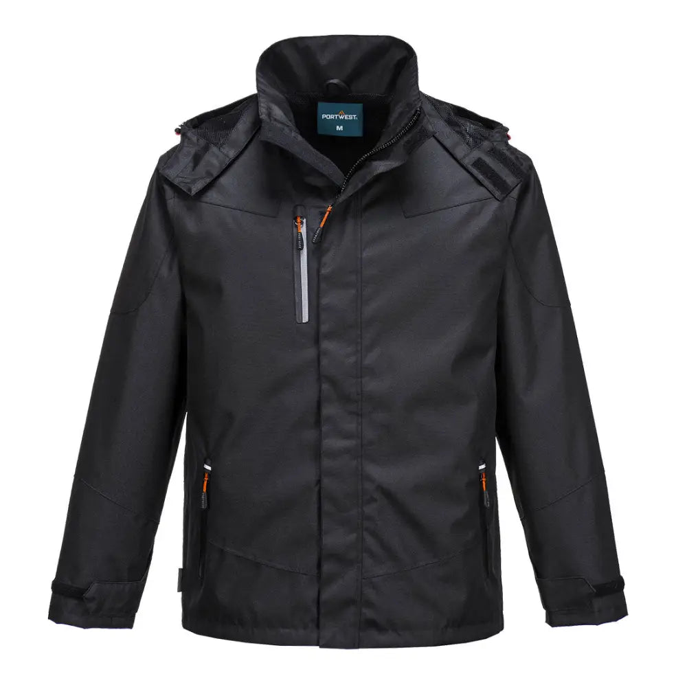 Portwest Klassisk Regnjacka S555 - Svart (BKR) / XS