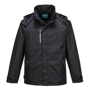 Portwest Klassisk Regnjacka S555 - Svart (BKR) / XS
