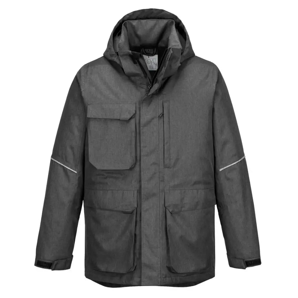 Portwest KX3 Parkas Jacka KX360 - Grå Marl (GMR) / S