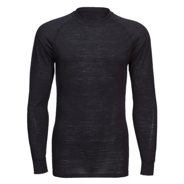 Portwest Långärmad t-shirt i Merinoull B183 - Svart (BKR) / S