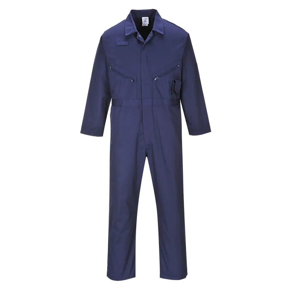 Portwest Liverpool Zip Overall C813 - Marinblå (NAT) / S