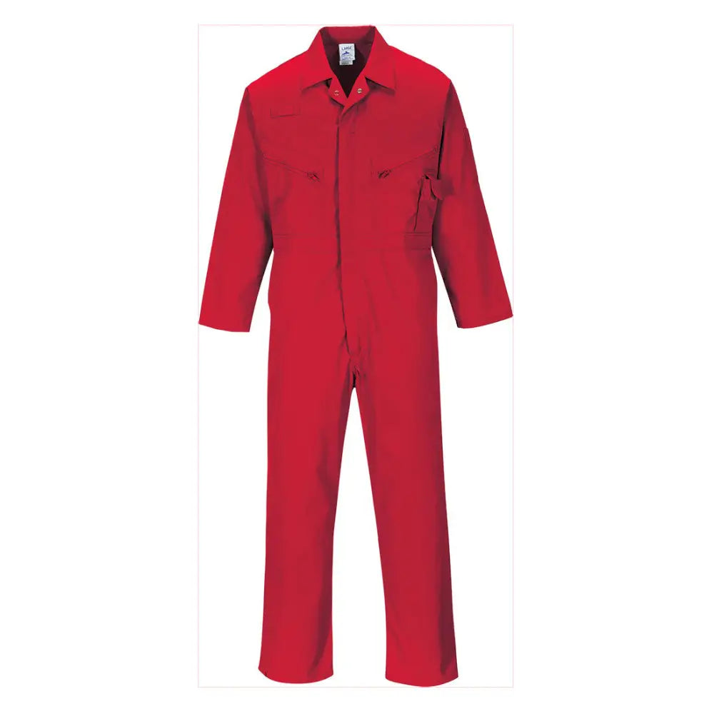 Portwest Liverpool Zip Overall C813 - Röd (RER) / S
