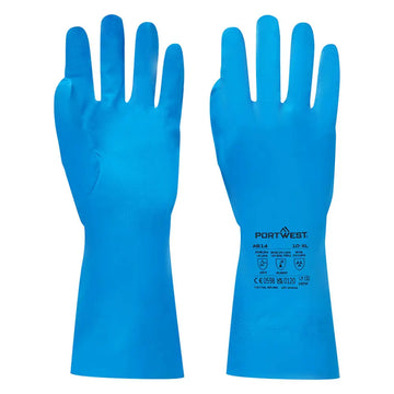 Portwest Livsmedelsgodkänd nitrilhandske A814 - Blå (BLU) / XS