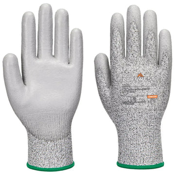 Portwest LR Skärskydd PU palm Handske A620 - Grå (GRR) / XS