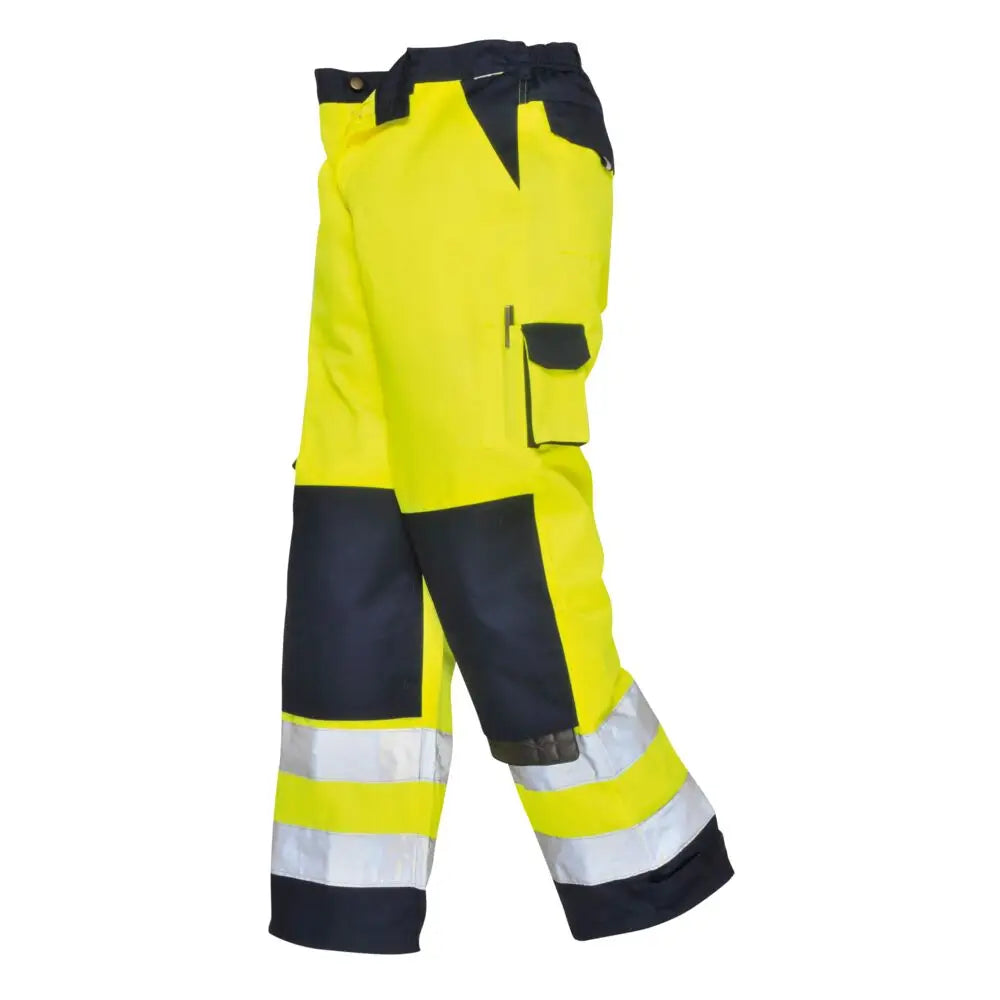 Portwest Lyon Hi-Vis Byxa TX51 - Gul/Marinblå (YNR) / XS