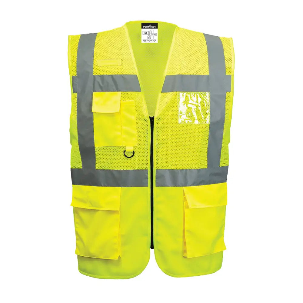 Portwest Madrid Executive Mesh Väst C496 - Gul: (YER) / XS