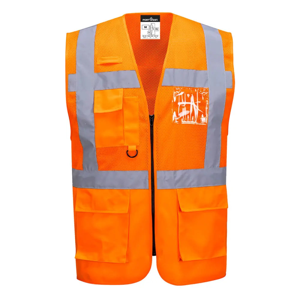 Portwest Madrid Executive Mesh Väst C496 - Orange (ORR) / S