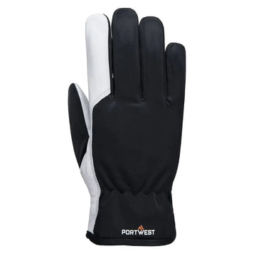 Portwest Mechanic 120 – handskar med läderfoder i handflatan A282 - Grå (GRR) / S