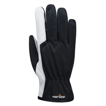 Portwest Mechanic 120 – handsken med läderhandflata A281 - Grå (GRR) / S