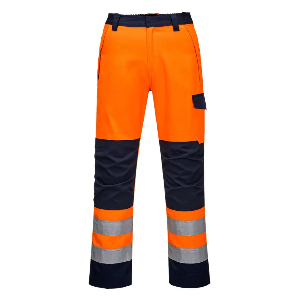 Portwest ModaFlame RIS Orange / Marin Byxa MV36 - Orange/Marinblå (ONR) / S