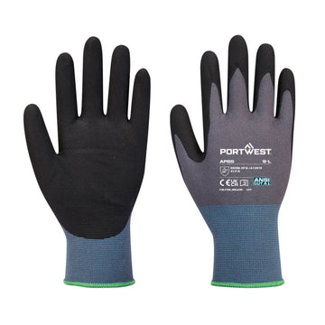 Portwest NPR Pro Nitril Skum AP65 - Svart/Grå (K7R) / XS