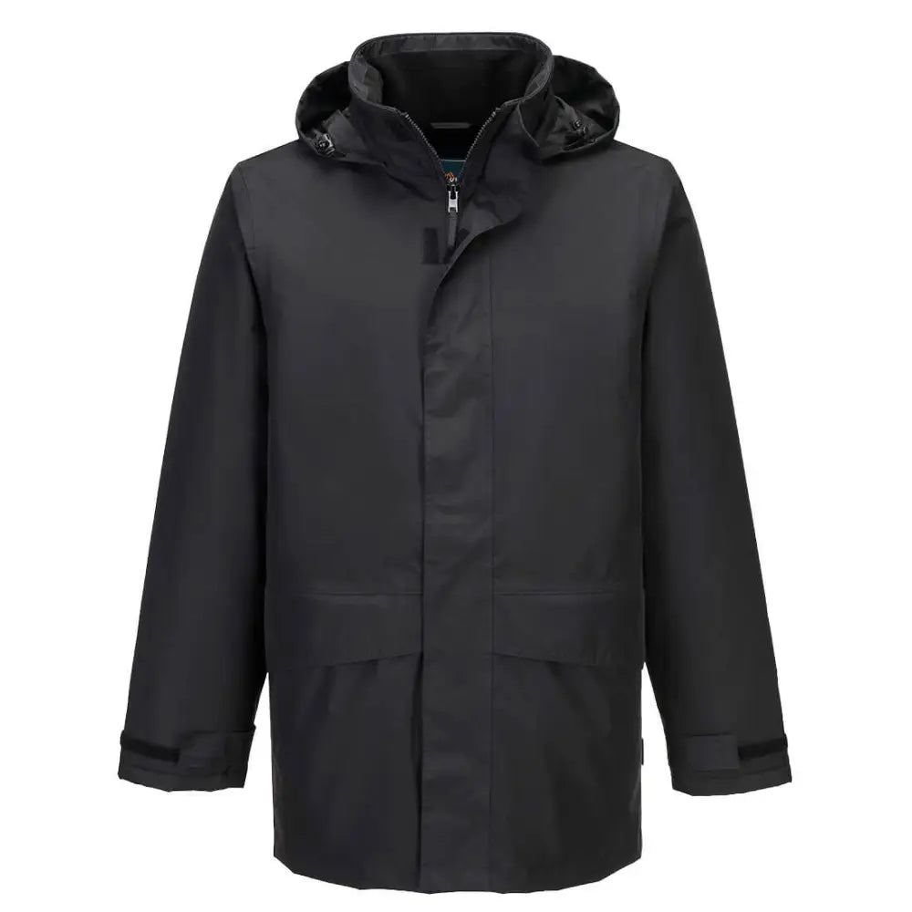 Portwest Oban Fleece fodrad jacka S523 - Svart (BKR) / XS