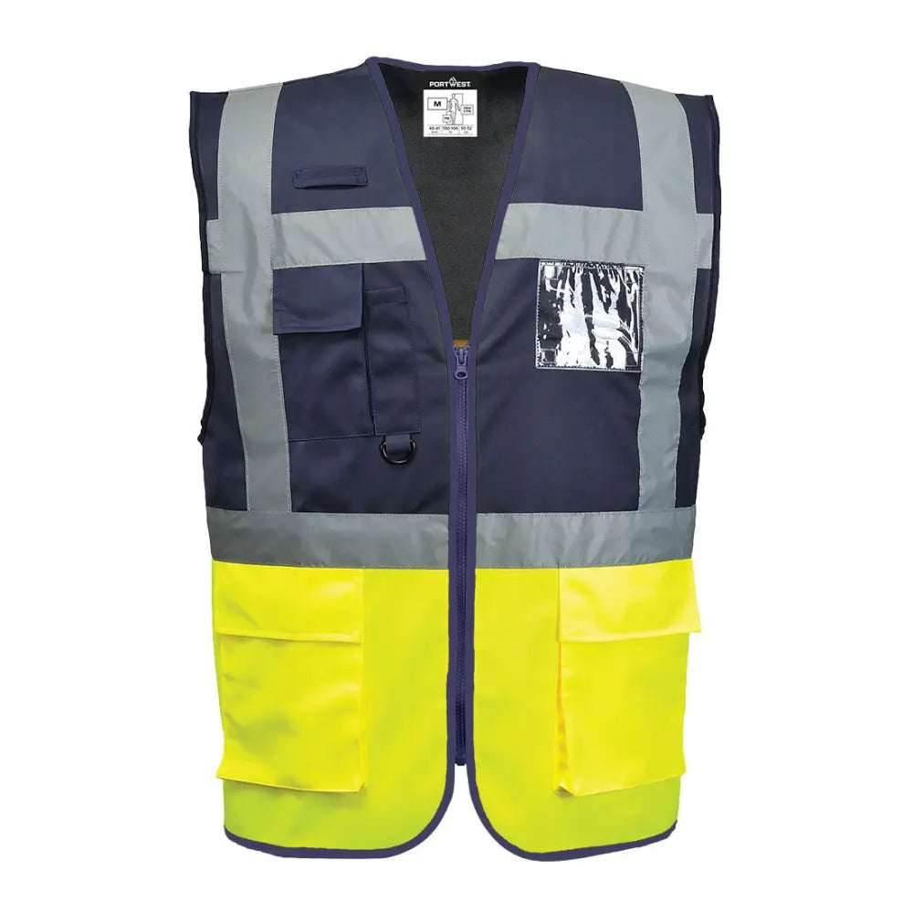 Portwest Paris Executive Väst C276 - Gul/Marinblå (YNR) / XS