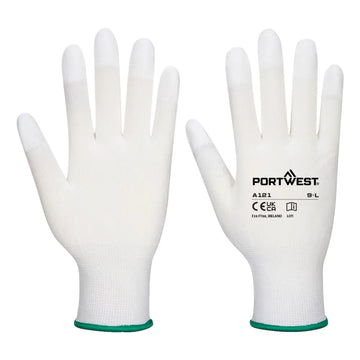Portwest PU Fingertopps Handske A121 - Vit (WHR) / XXS
