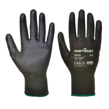 Portwest PU-Handske (288 par) AB129 - Svart (K8R) / XS