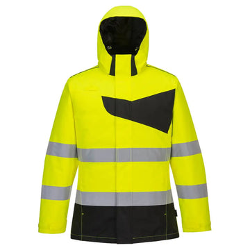 Portwest PW2 Hi-Vis Winter Jacket PW261 - Gul/Svart (YBR) / S