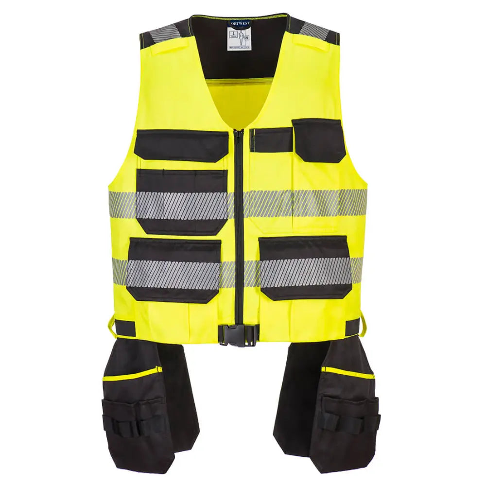 Portwest PW3 Class 1 Tool Vest PW308 - Gul/Svart (YBR) / S