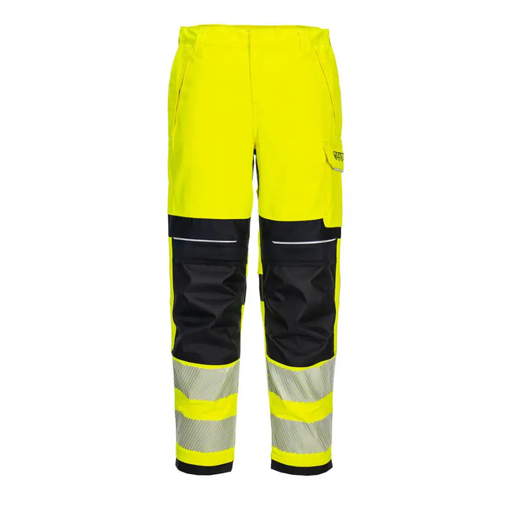 Portwest PW3 FR Modaflame Hi-Vis Arbetsbyxa Stretch Dam Klass 2 FR409 - Gul/Svart (YBR) / 26