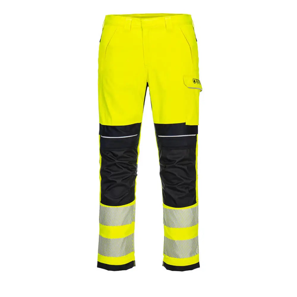 Portwest PW3 FR Modaflame Hi-Vis Arbetsbyxa Stretch Klass 2 FR406 - Gul/Svart (YBR) / 28