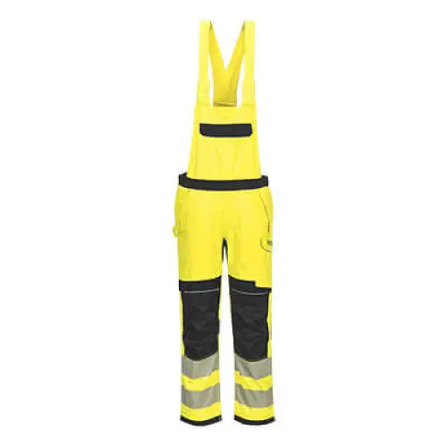 Portwest PW3 FR Modaflame Hi-Vis Hängslebyxa FR420 - Gul/Svart (YBR) / S
