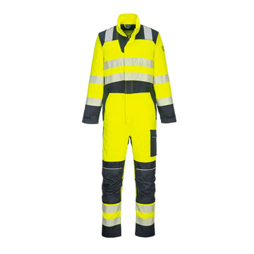 Portwest PW3 FR Modaflame Hi-Vis Overall FR507 - Gul/Marinblå (YNR) / S