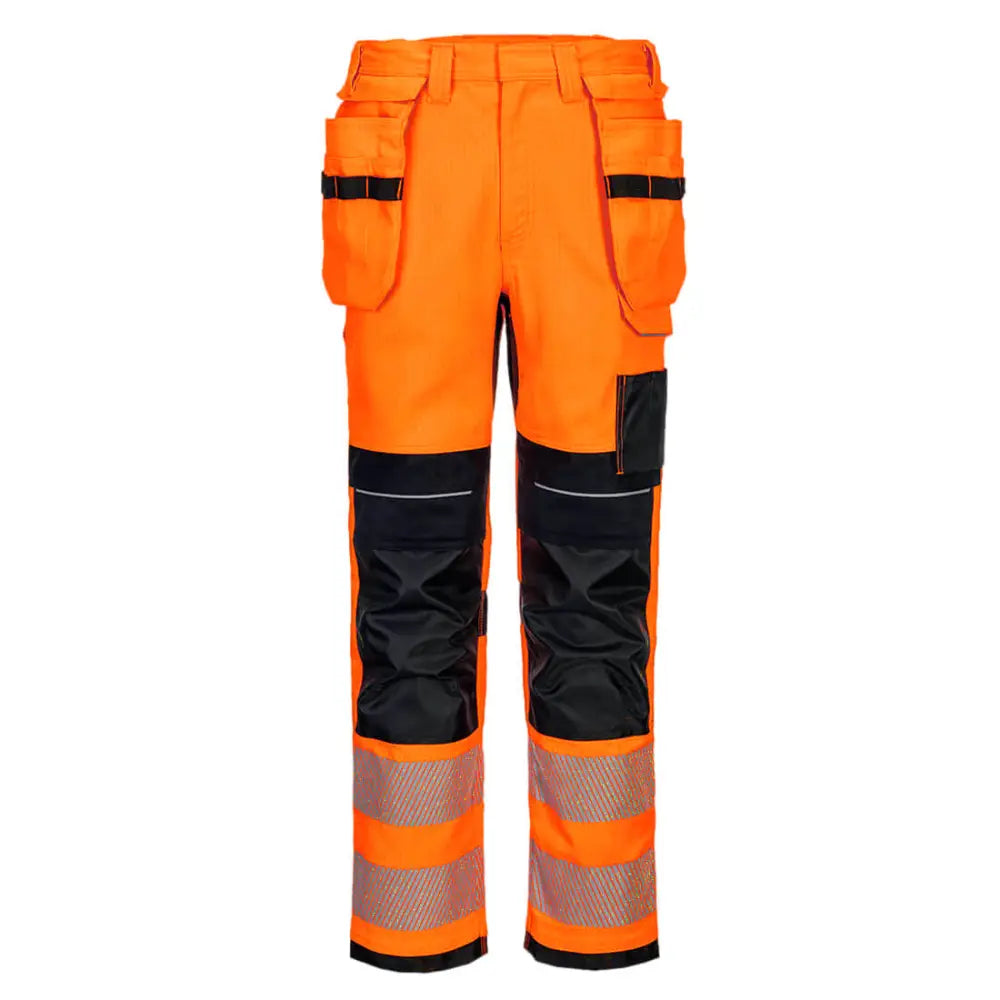 Portwest PW3 FR Modaflame HVO Hantverksbyxa Stretch Klass 2 FR415 - Orange/Svart (OBR) / 28