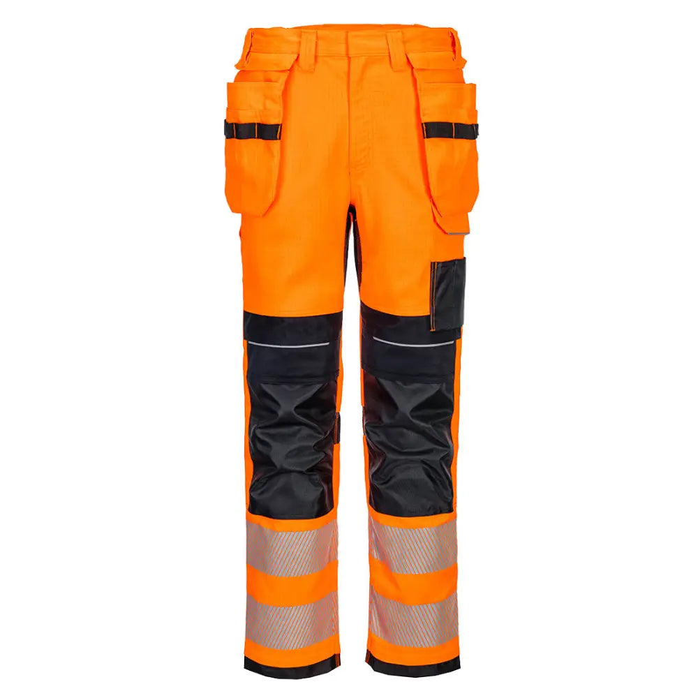 Portwest PW3 FR Modaflame HVO Hantverksbyxa Stretch Klass 2 FR415 - Orange/Marinblå (ONR) / 28
