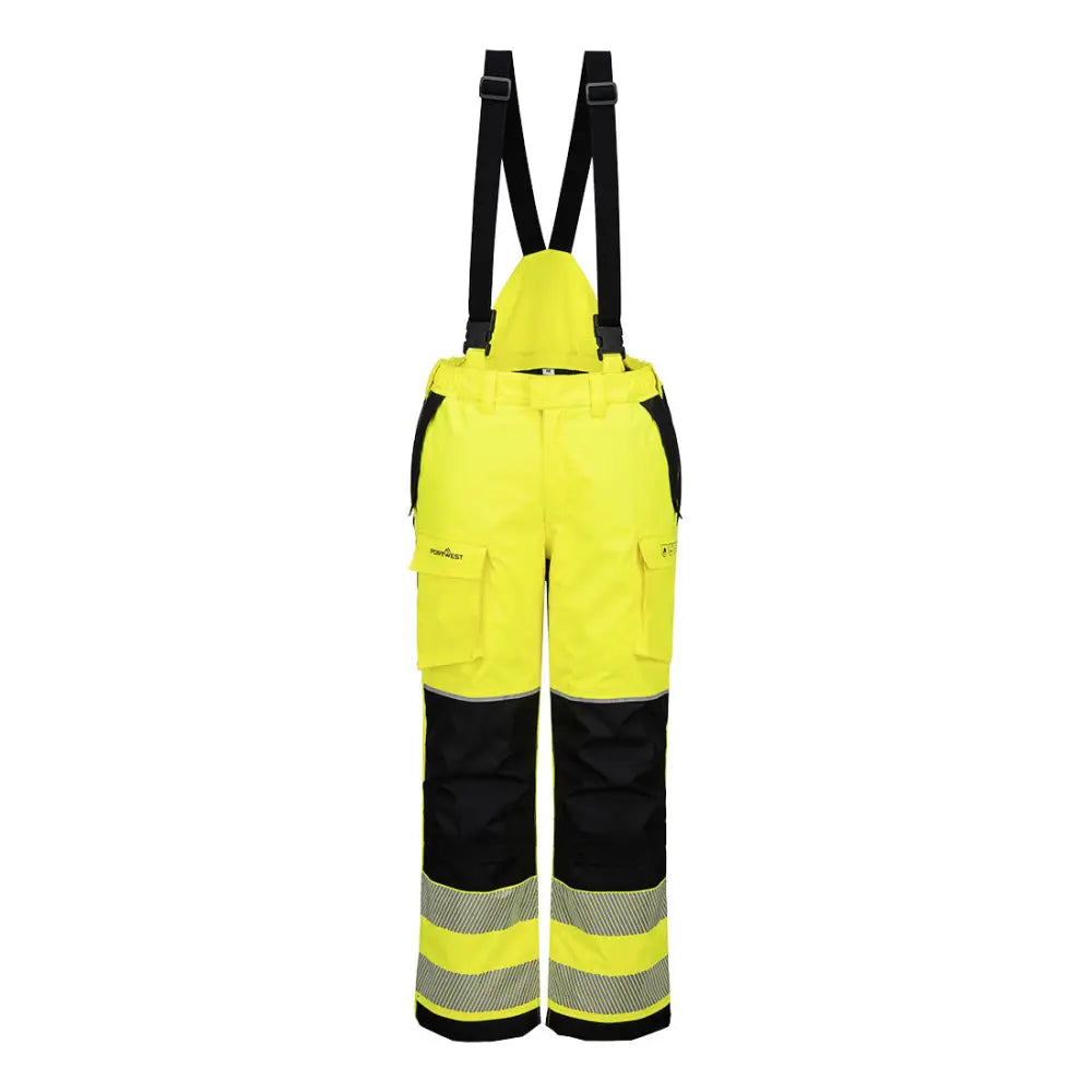 Portwest PW3 FR Modaflame Rain+ Hi-Vis Vinterbyxa FR426 - Gul/Svart (YBR) / S