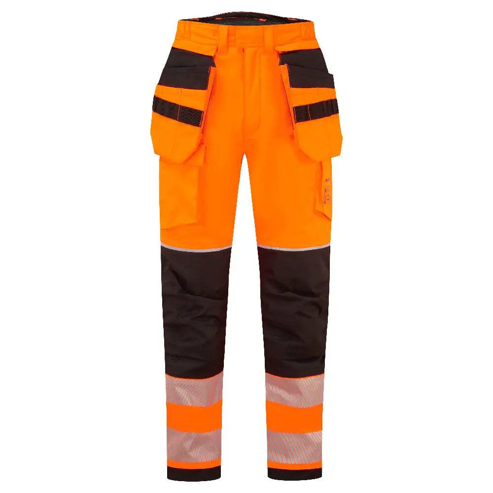 Portwest PW3 FR Modaflame Rain+ Hi-Vis Vinterbyxa FR427 - Orange/Svart (OBR) / S