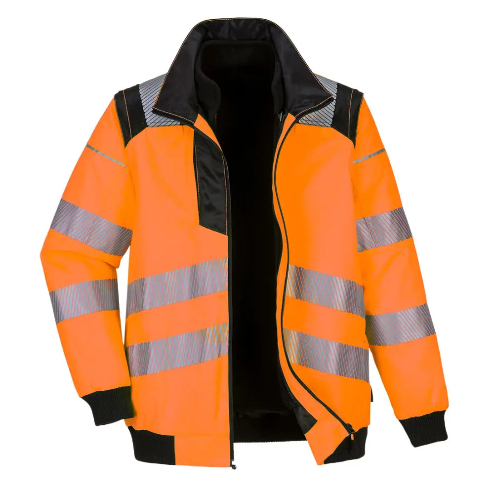 Portwest PW3 Hi-Vis 3-in-1 Pilot Jacka PW302 - Orange/Svart (OBR) / S