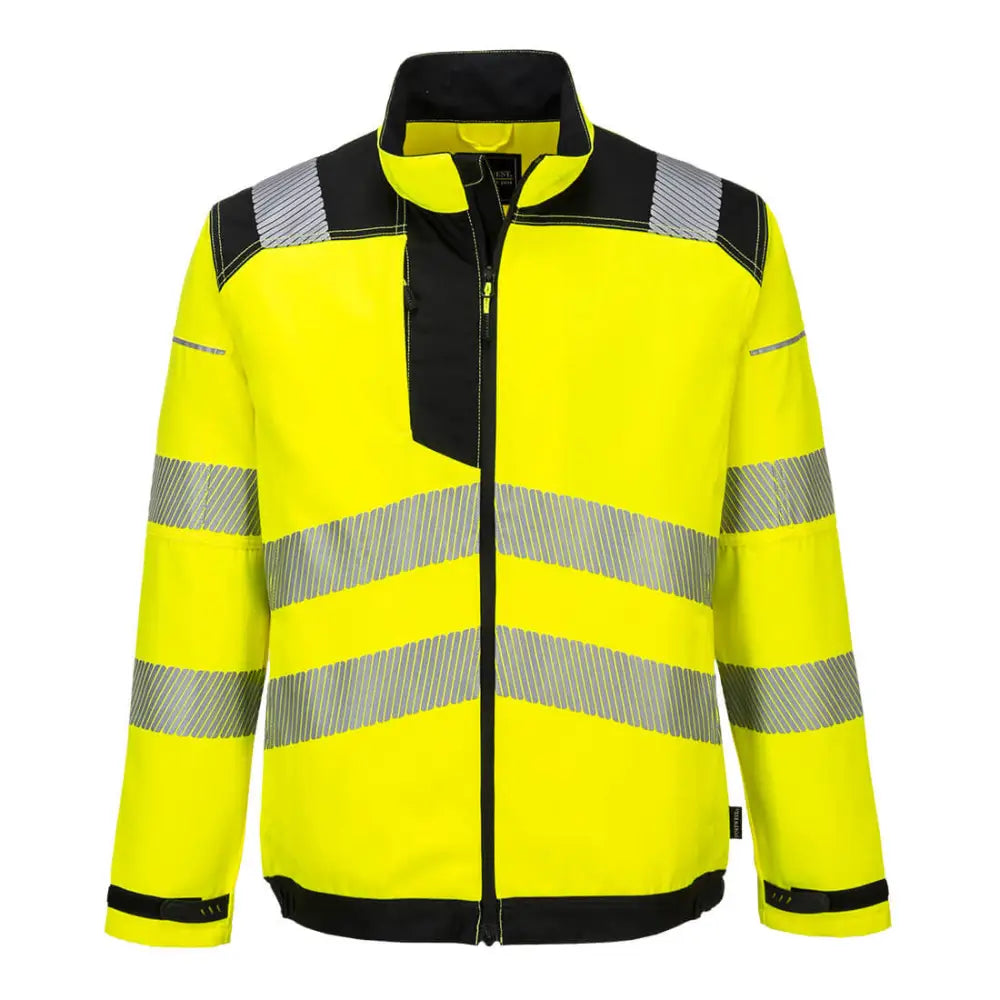 Portwest PW3 Hi-Vis arbetar Jacka T500 - Gul/Svart (YBR) / S