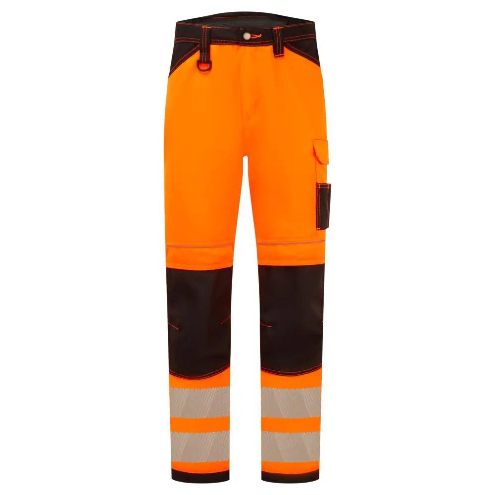 Portwest PW3 Hi-Vis arbetsbyxor Byxor PW340 - Orange/Svart (OBR) / 28