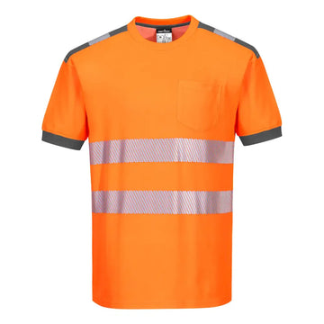 Portwest PW3 Hi-Vis Cotton Comfort T-Shirt S/S T181 - (OGY) / XXL