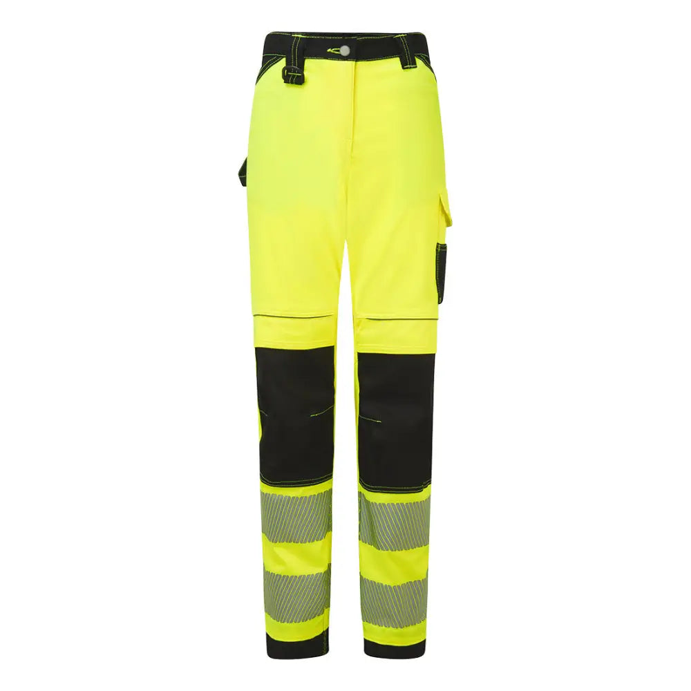Portwest PW3 Hi-Vis Damer Stretch Arbetsbyxa PW385 - Gul/Svart (YBR) / 26