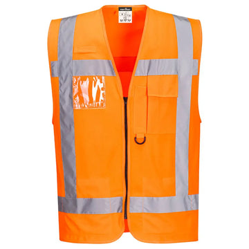 Portwest PW3 Hi-Vis Executive Väst R476 - Orange (ORR) / S